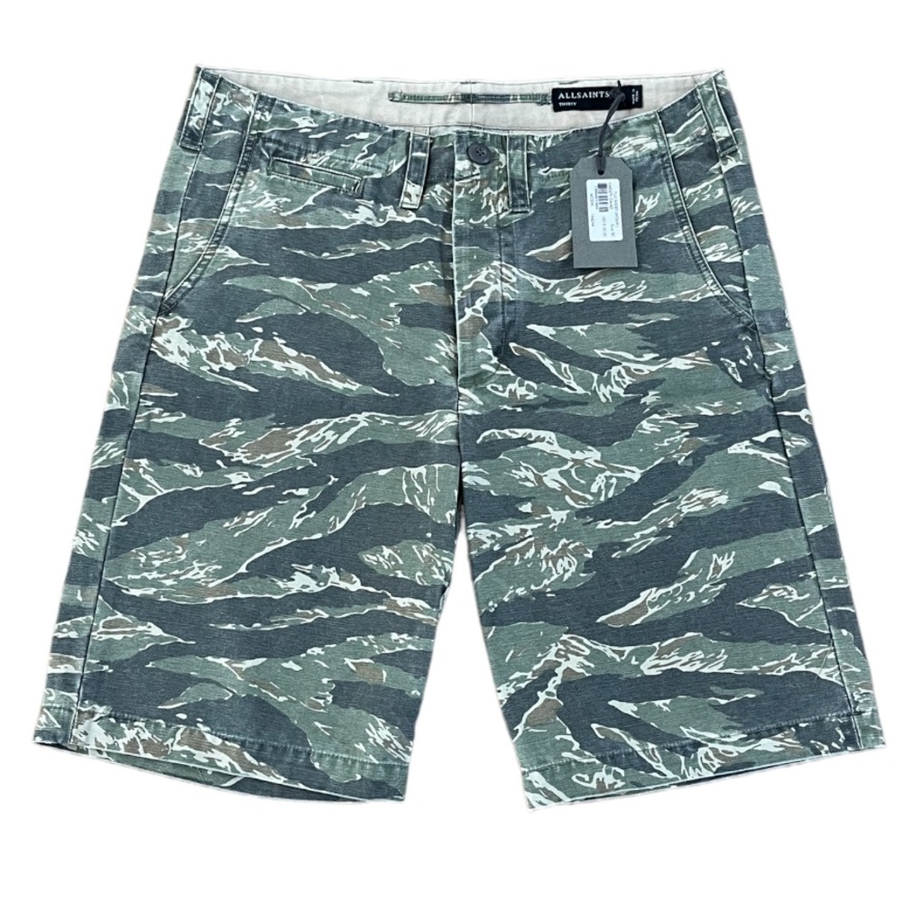 All Saints Men’s Varsity Camo Fuji Short Men’s 30 NWT - Picture 1 of 4
